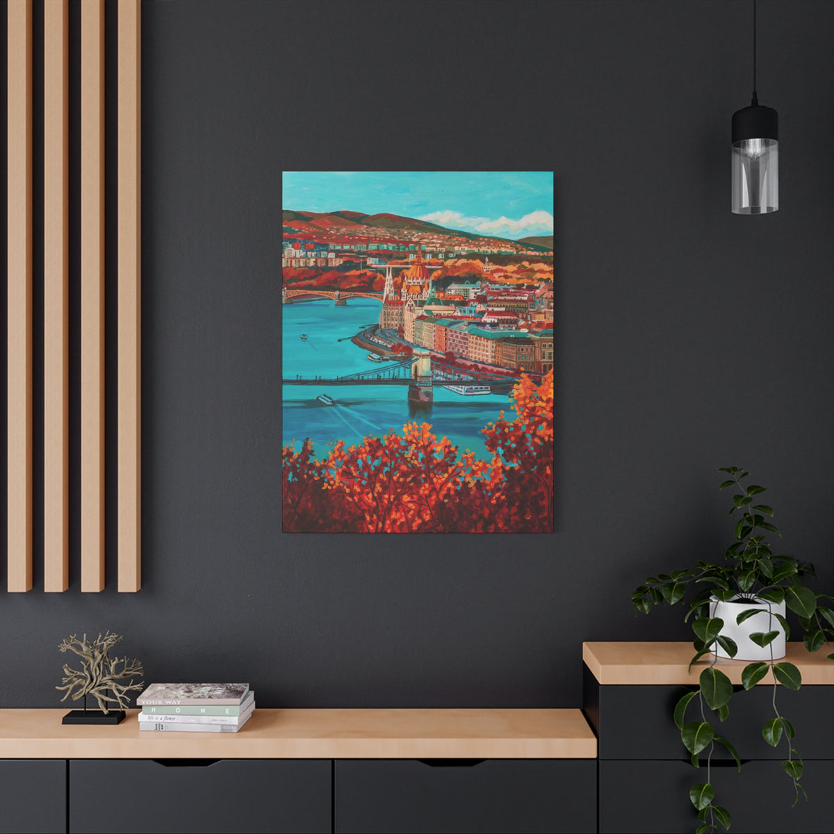 Postcards from Europe: Budapest —Matte Canvas, Stretched, 1.25"