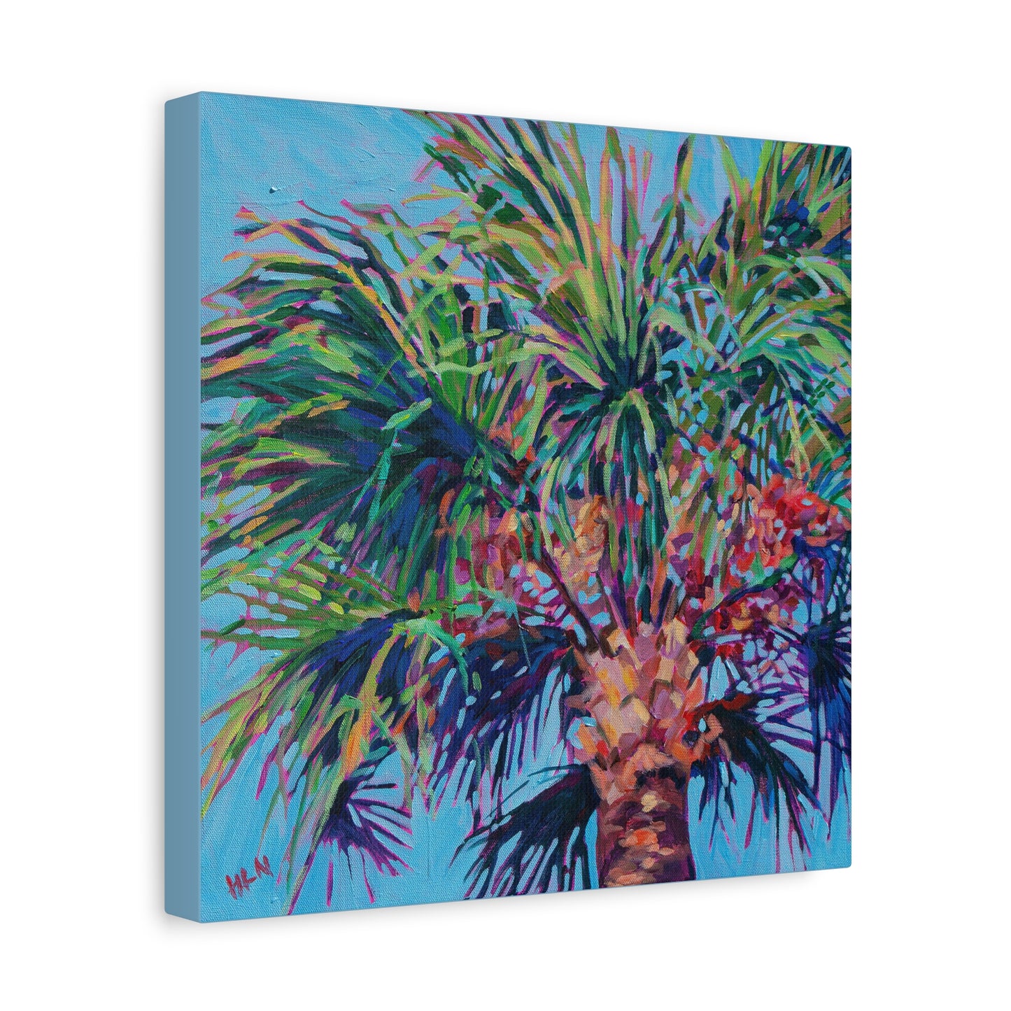 Palm detail #5 —Matte Canvas, Stretched, 1.25"