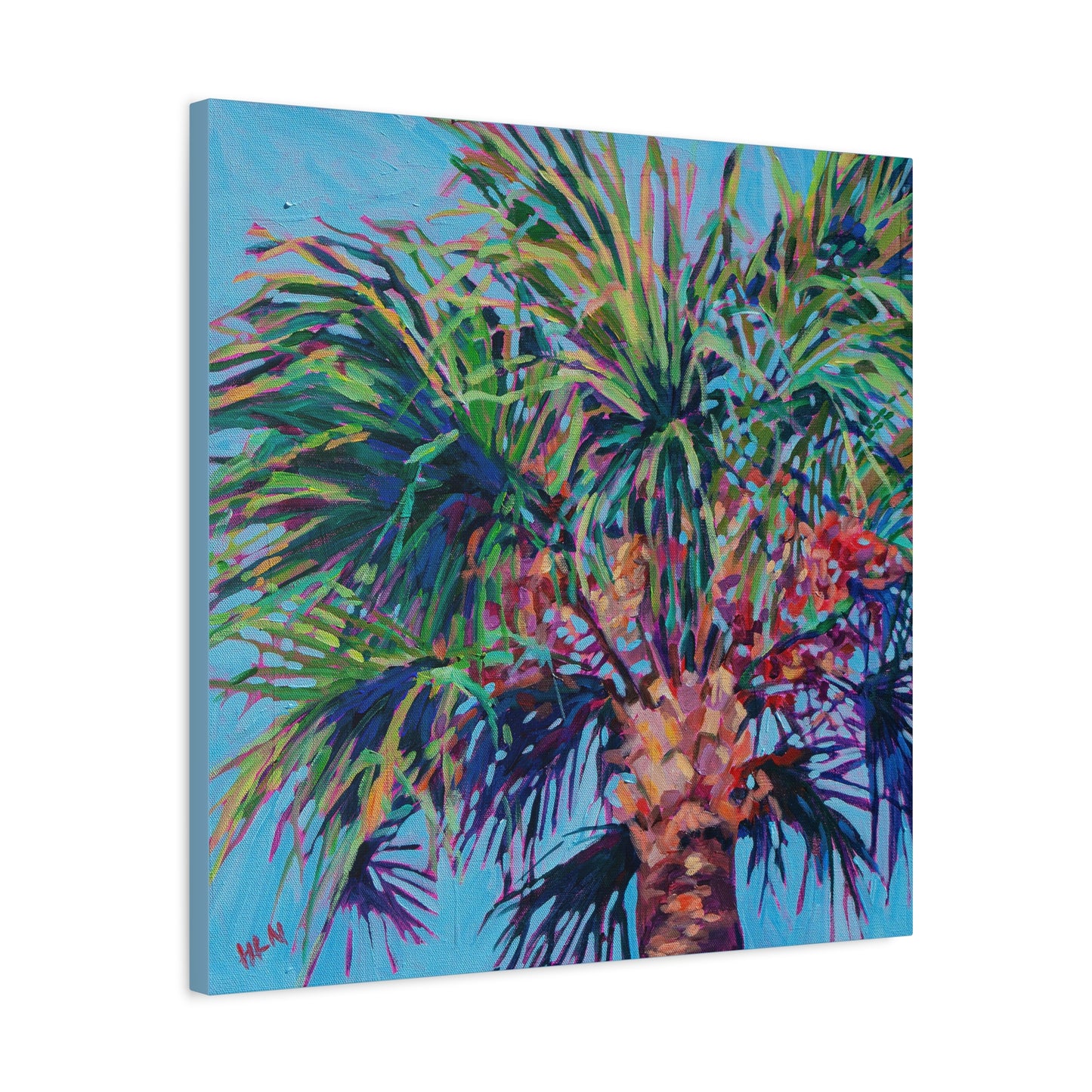 Palm detail #5 —Matte Canvas, Stretched, 1.25"