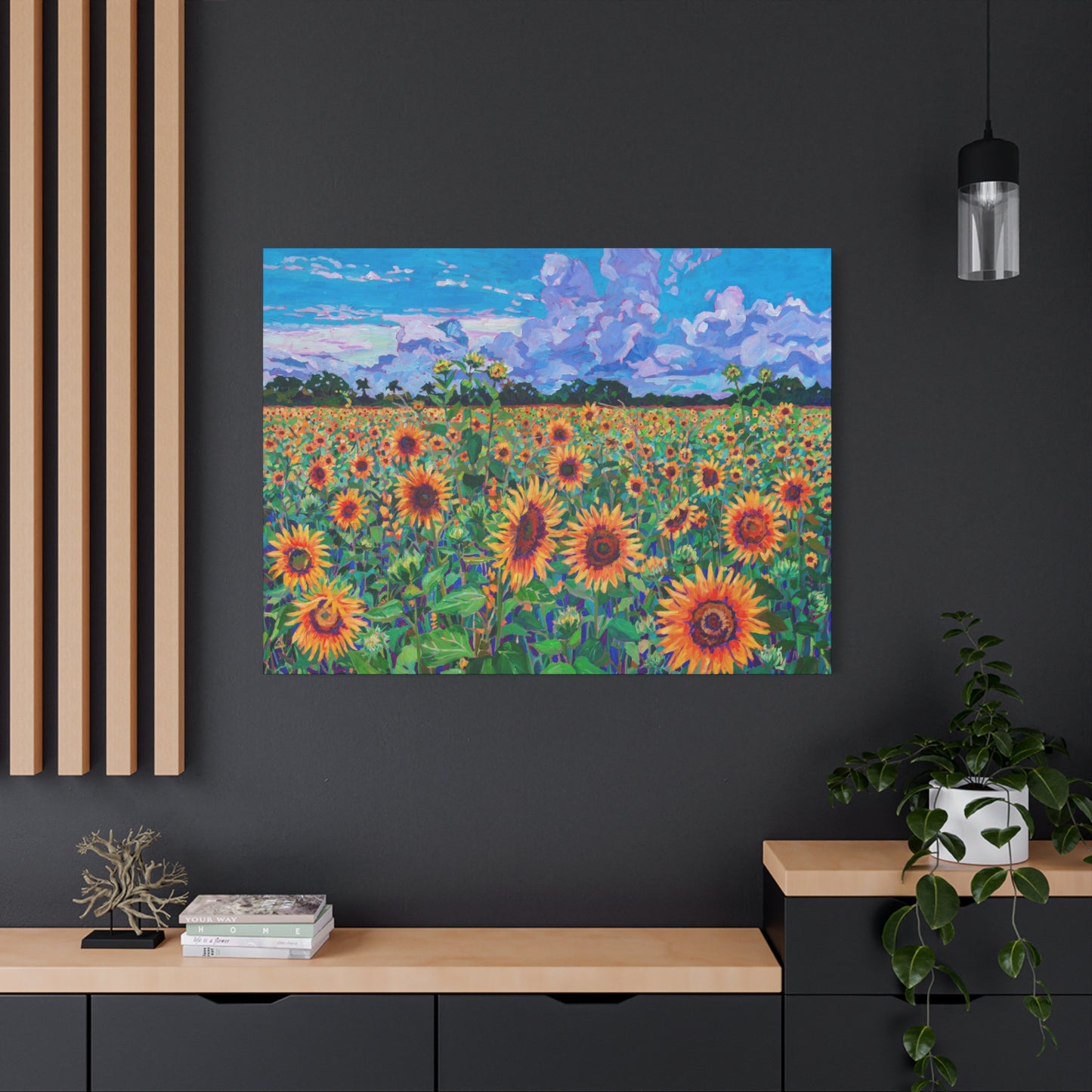 Field of Sunshine Sunflowers—Matte Canvas, Stretched, 1.25"