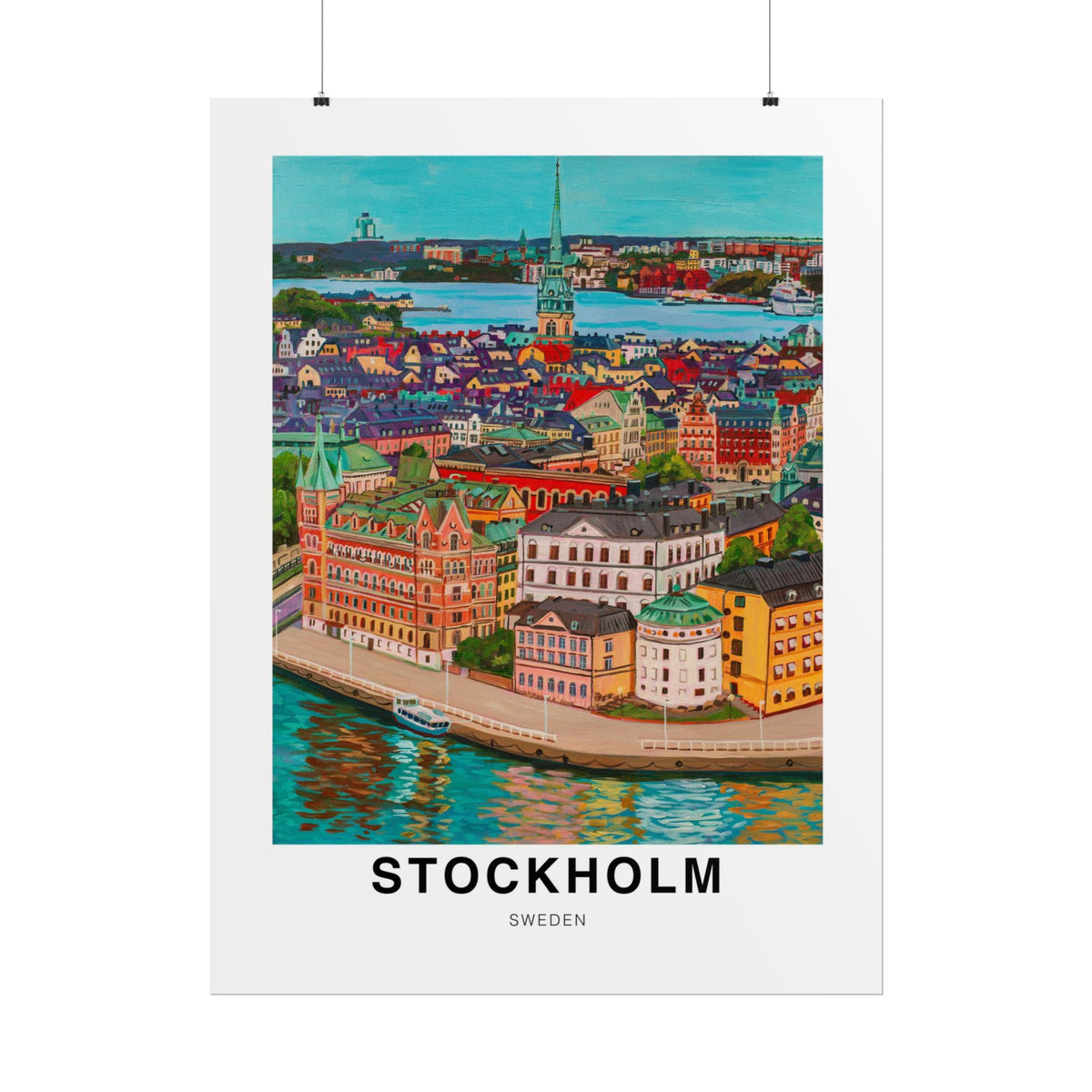 Postcards from Europe- Stockholm: Travel Posters Souvenirs