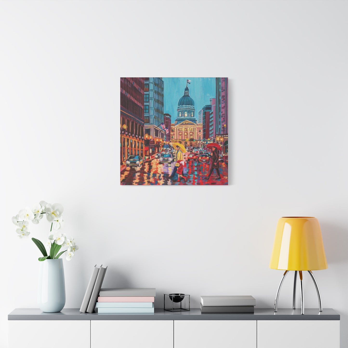 Rush hour reflections— Gallery Wrapped Canvas Reproductions