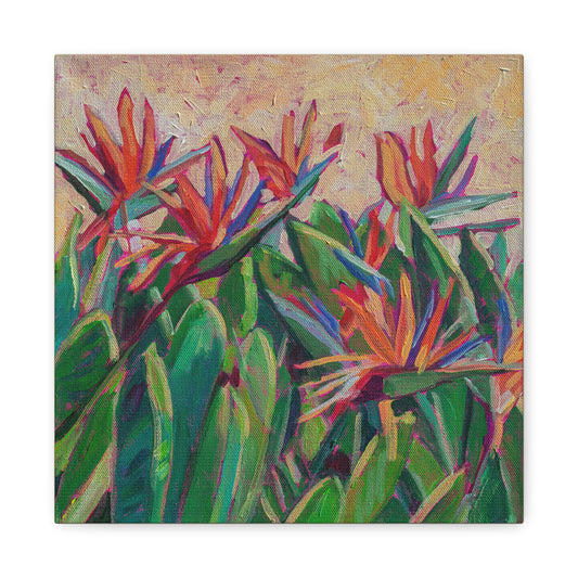 Bird of Paradise Floral —Matte Canvas, Stretched, 1.25"