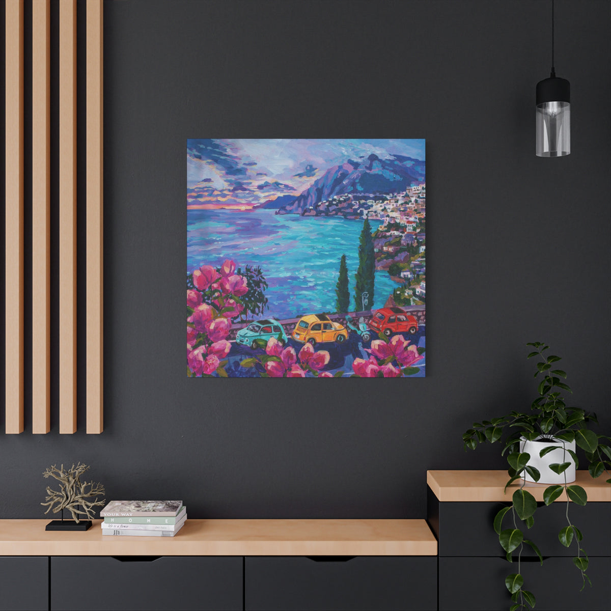 Fiats at Arienzo, Positano —Matte Canvas, Stretched, 1.25"