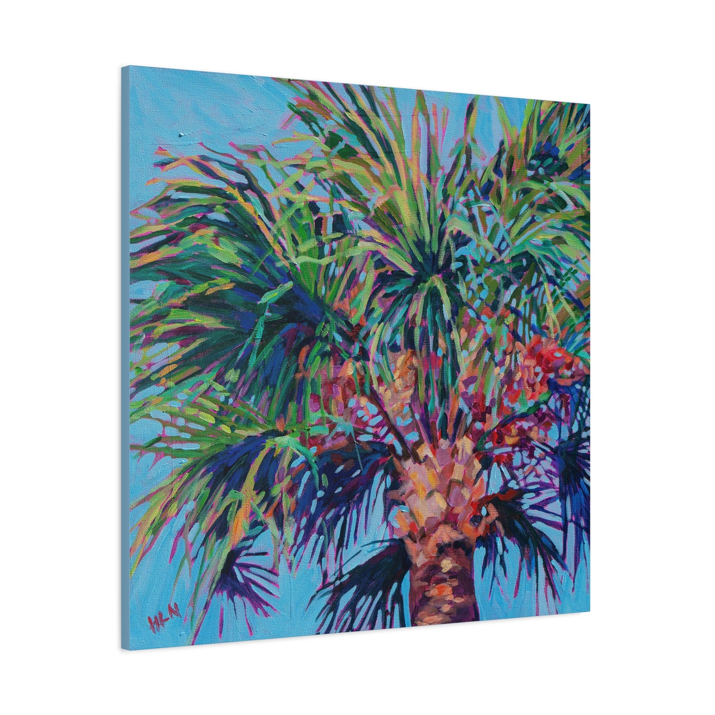 Palm detail #5 —Matte Canvas, Stretched, 1.25"