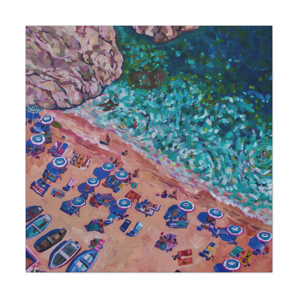 Overhead at Conca Dei Marini— Gallery Wrapped Canvas Reproductions