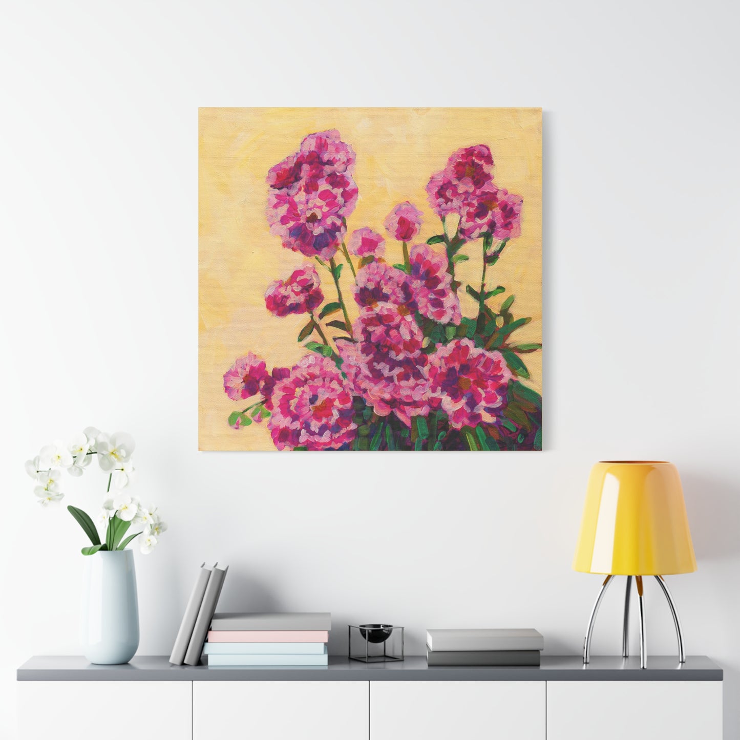Pink Peonies—Matte Canvas, Stretched, 1.25"