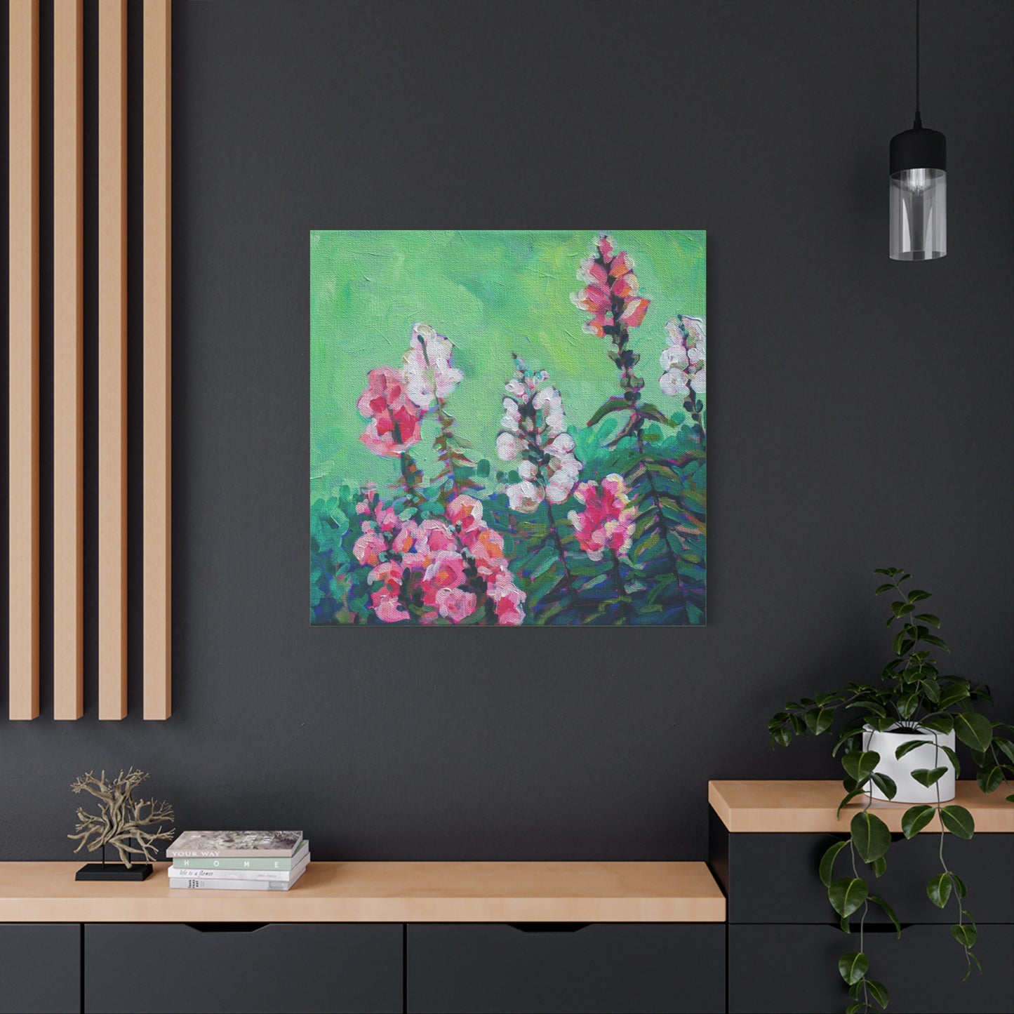 Snapdragons Floral—Matte Canvas, Stretched, 1.25"