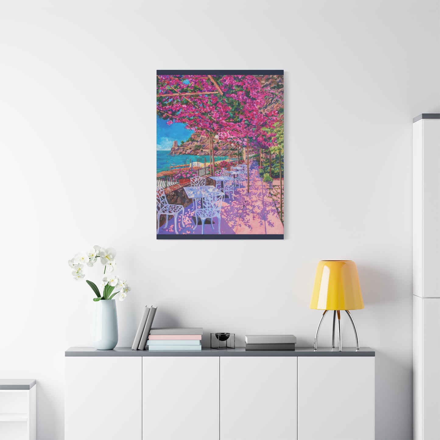 Pupetto's Cafe, Positano, Italy — Gallery Wrapped Canvas Reproduction