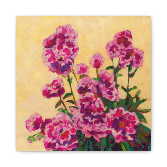 Pink Peonies—Matte Canvas, Stretched, 1.25"