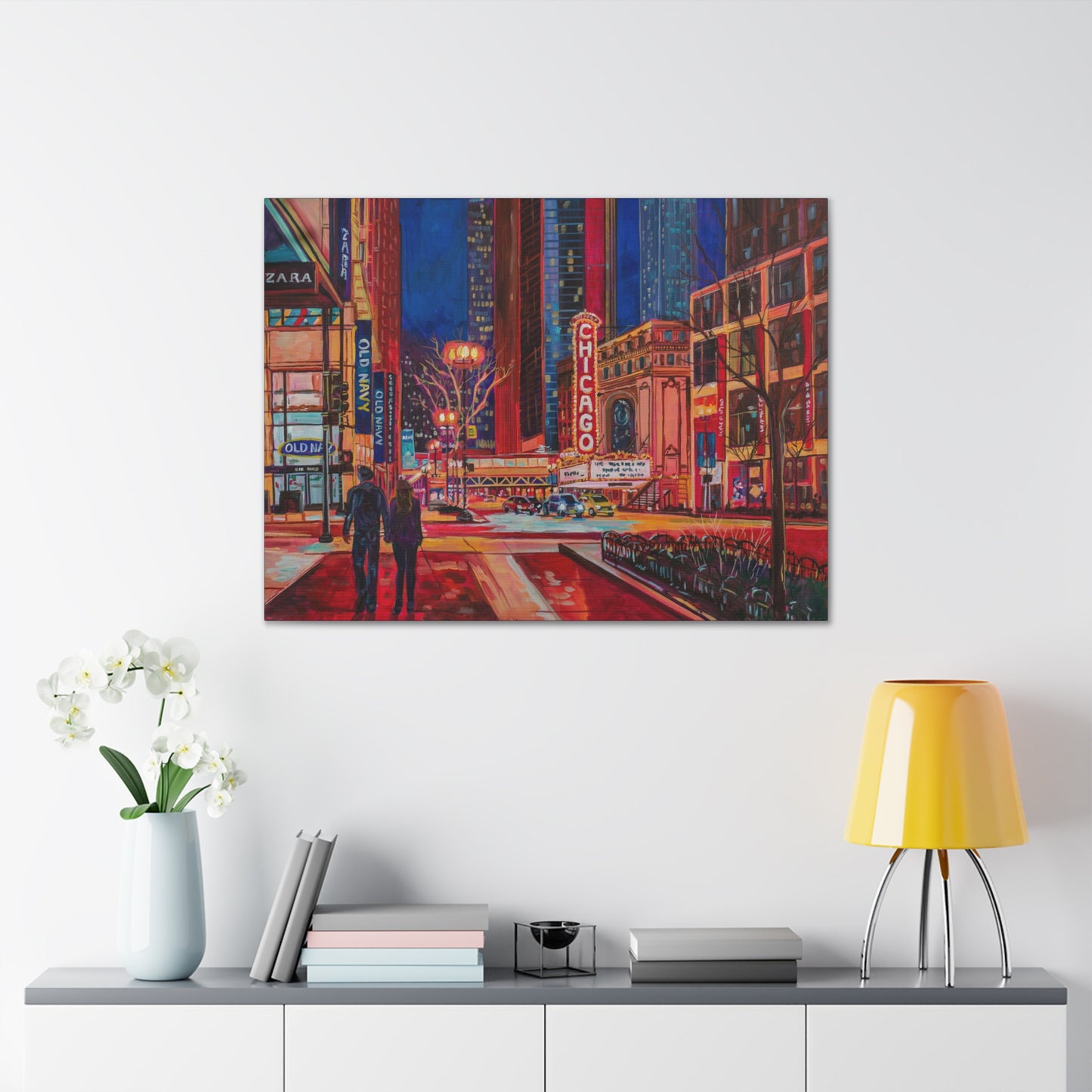 Chicago Theatre— Gallery Wrapped Canvas Reproduction