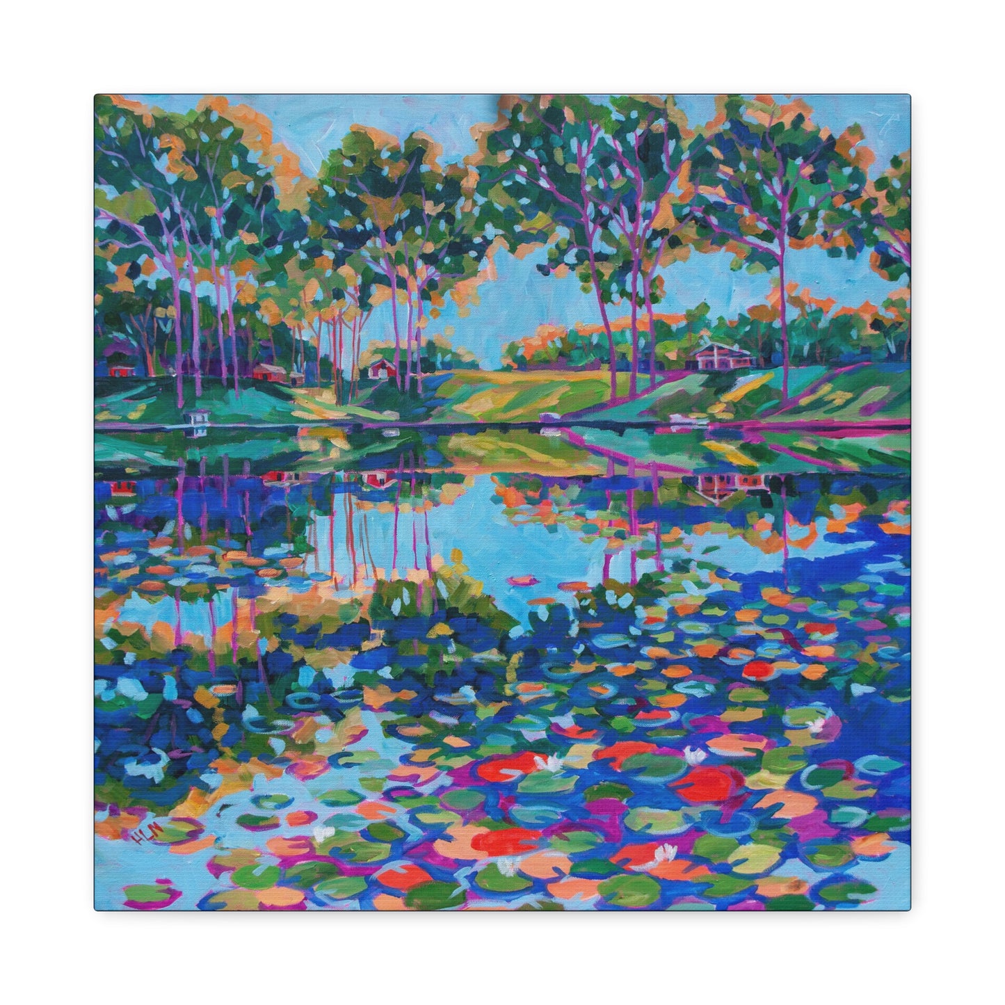 Lily Pads on the lake—Matte Canvas, Stretched, 1.25"