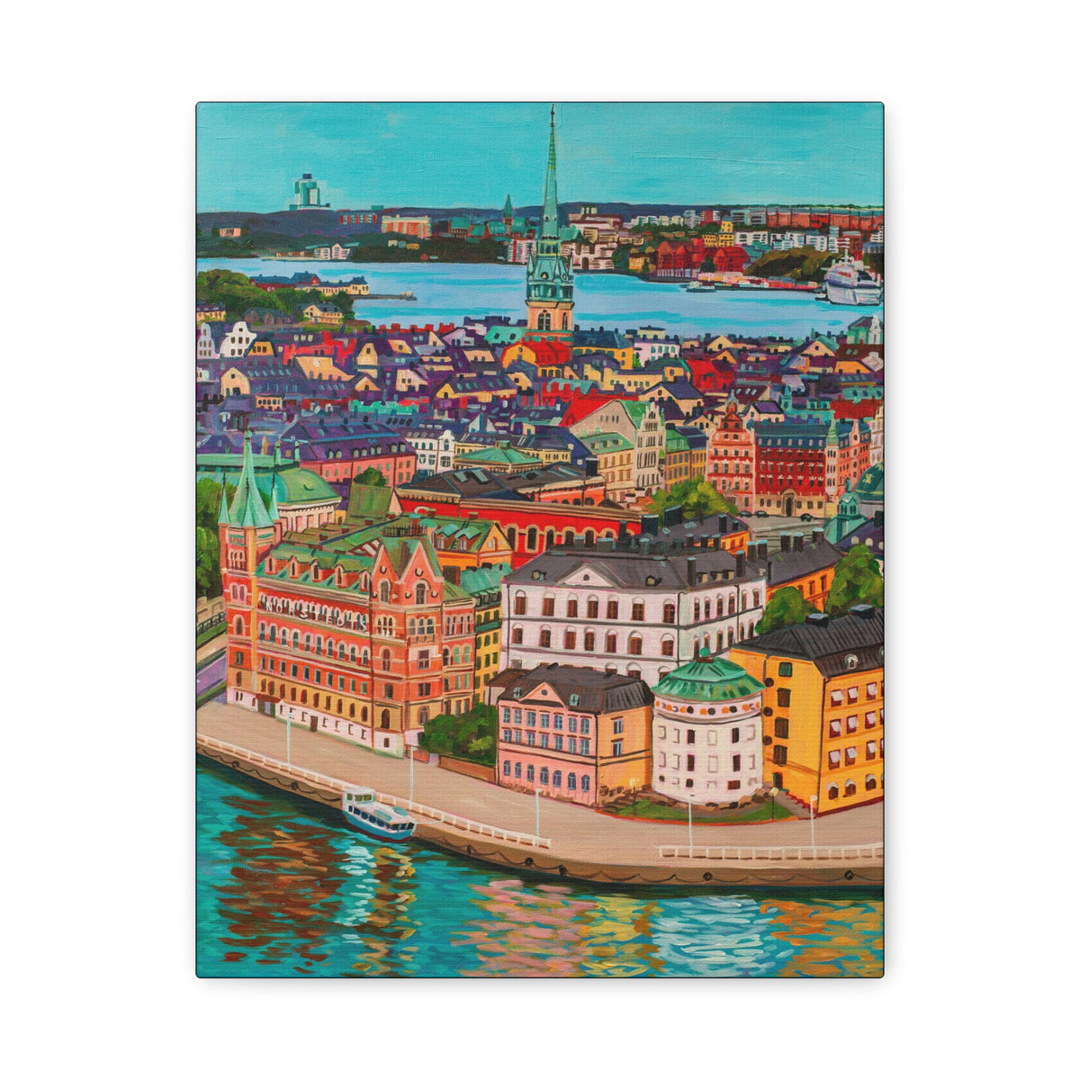 Postcards from Europe: Stockholm  —Matte Canvas, Stretched, 1.25"
