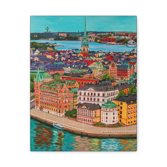 Postcards from Europe: Stockholm  —Matte Canvas, Stretched, 1.25"