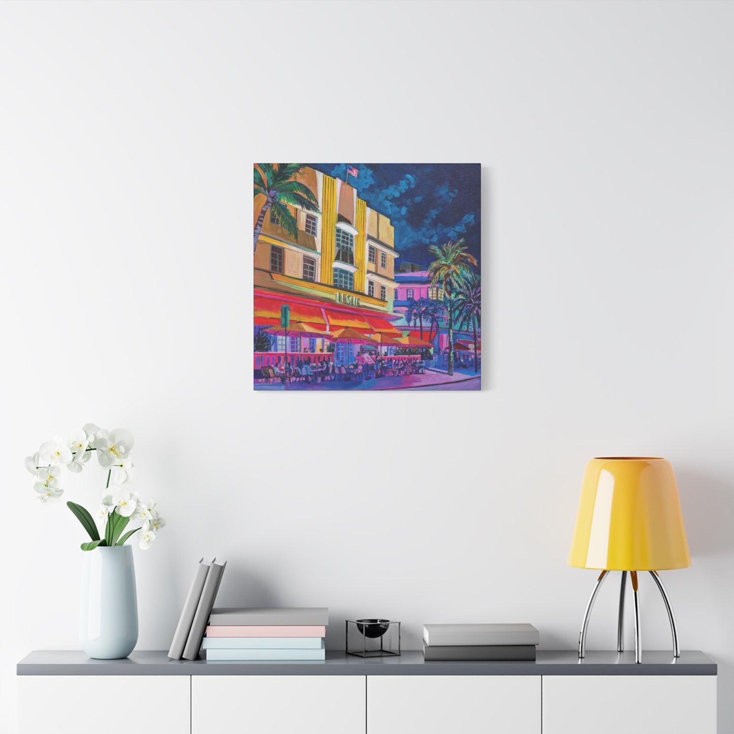 Leslie Hotel-South Beach Miami—Matte Canvas, Stretched, 1.25"