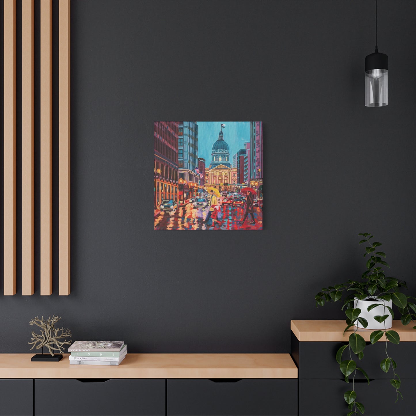 Rush hour reflections— Gallery Wrapped Canvas Reproductions