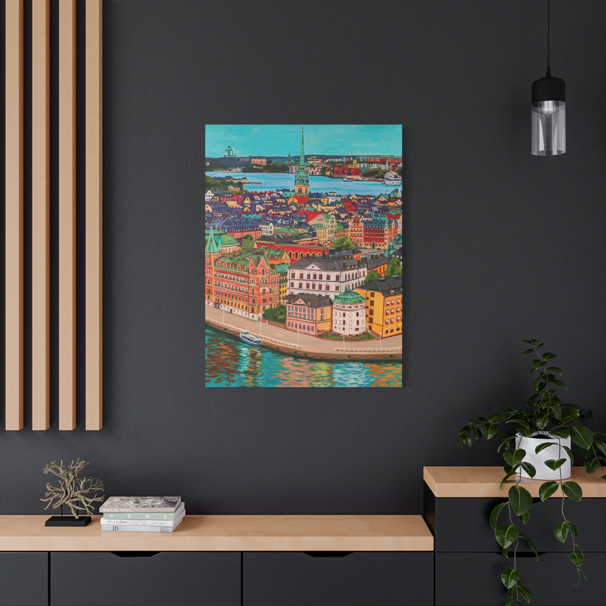 Postcards from Europe: Stockholm  —Matte Canvas, Stretched, 1.25"