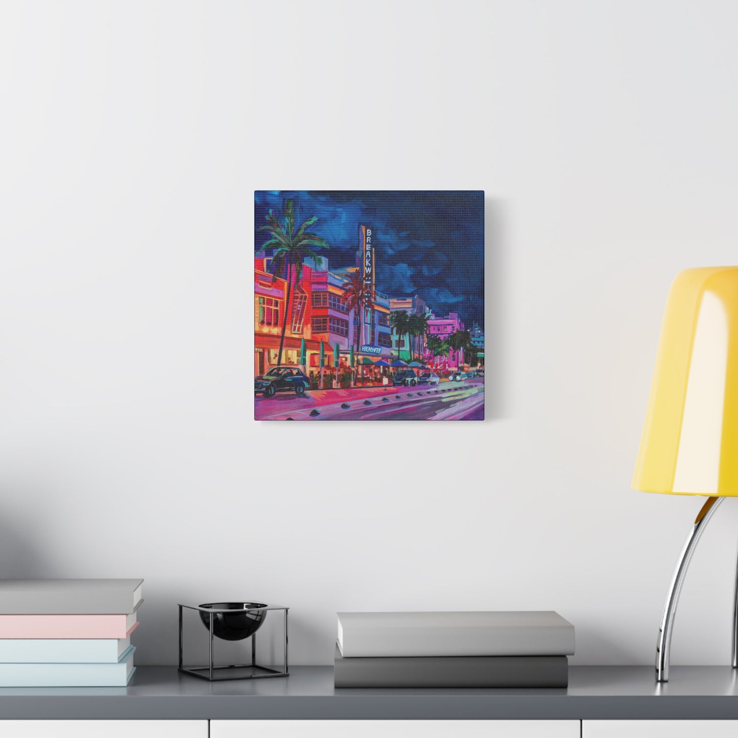 The Breakwater Hotel- South Beach Miami—Matte Canvas, Stretched, 1.25"