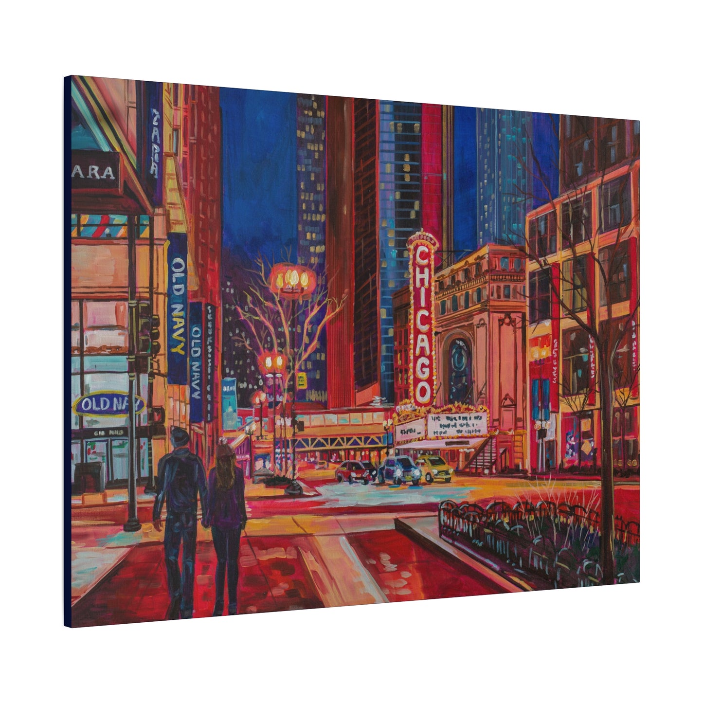 Chicago Theatre—Matte Canvas, Stretched, 1.25"
