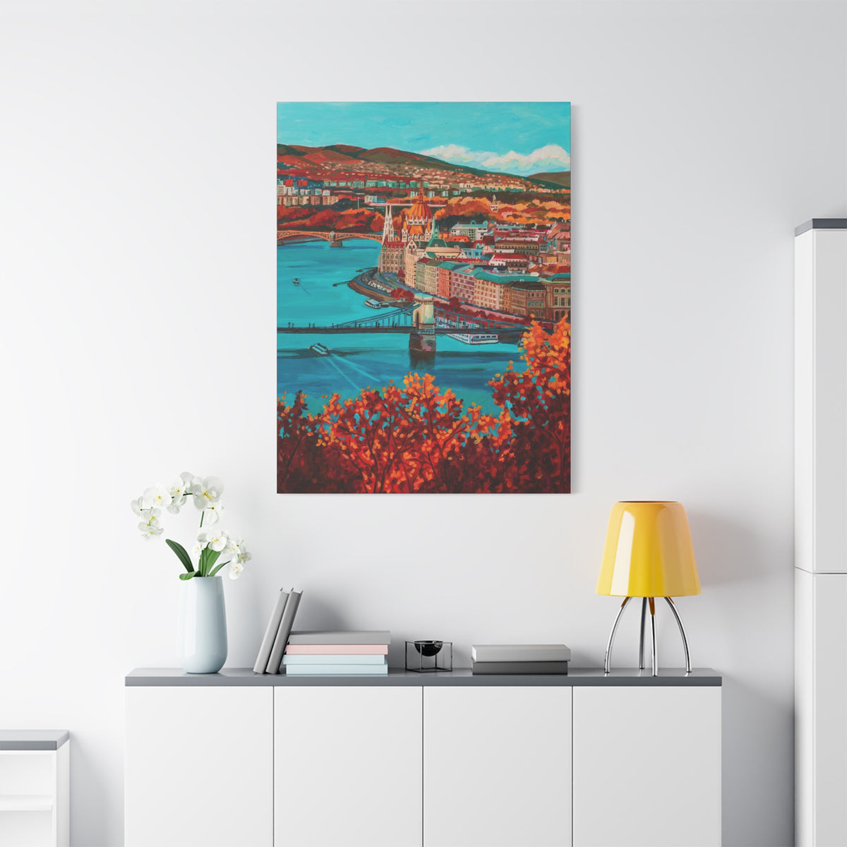 Postcards from Europe: Budapest —Matte Canvas, Stretched, 1.25"