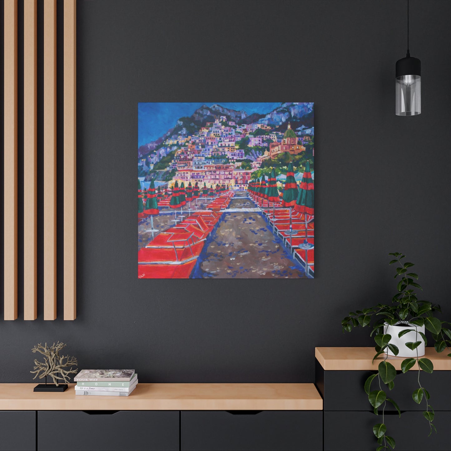 Positano at Dusk —Matte Canvas, Stretched, 1.25"
