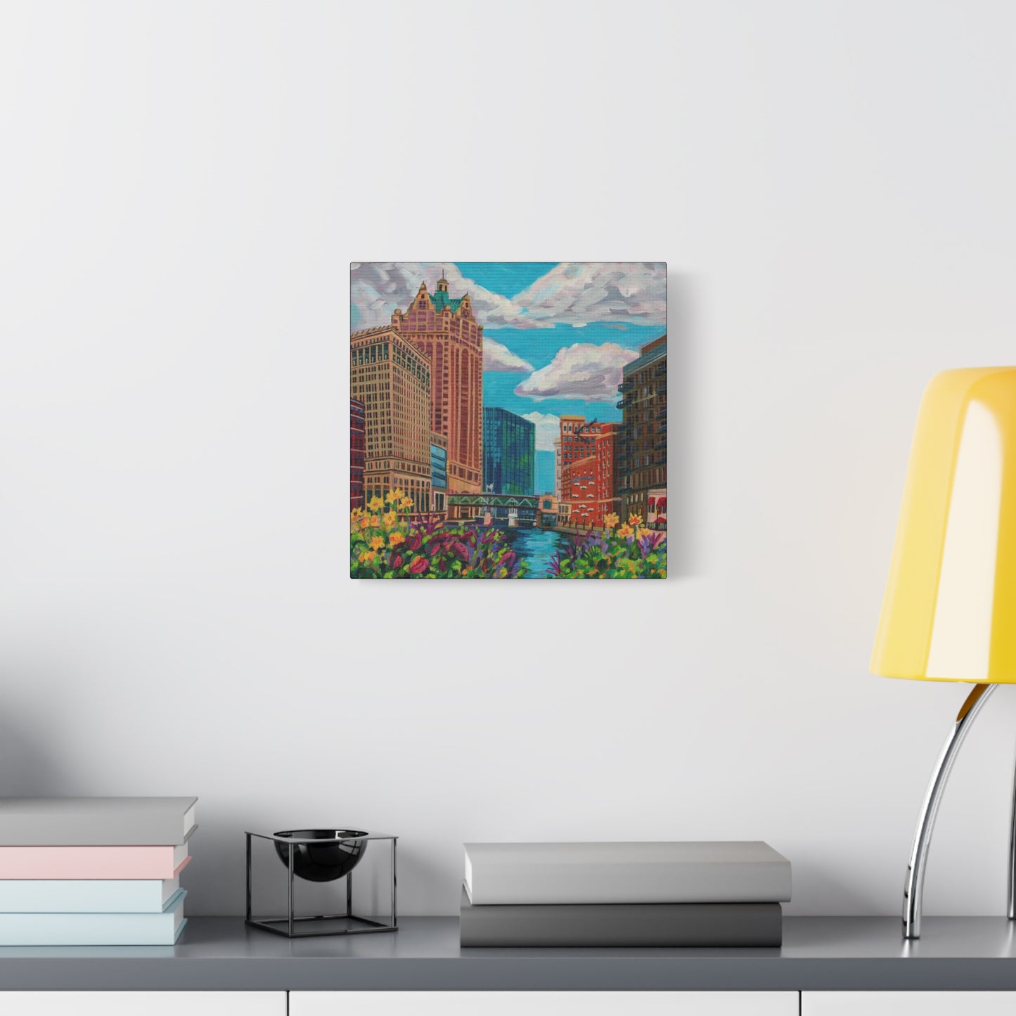 Milwaukee river— Gallery Wrapped Canvas Reproductions