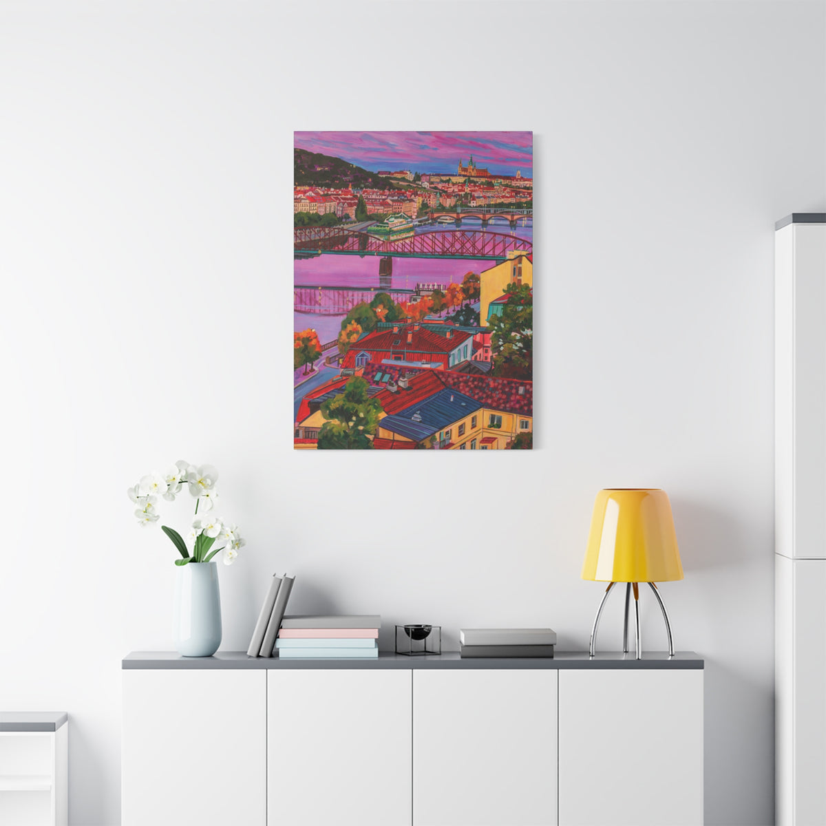 Postcards from Europe: Prague  —Matte Canvas, Stretched, 1.25"