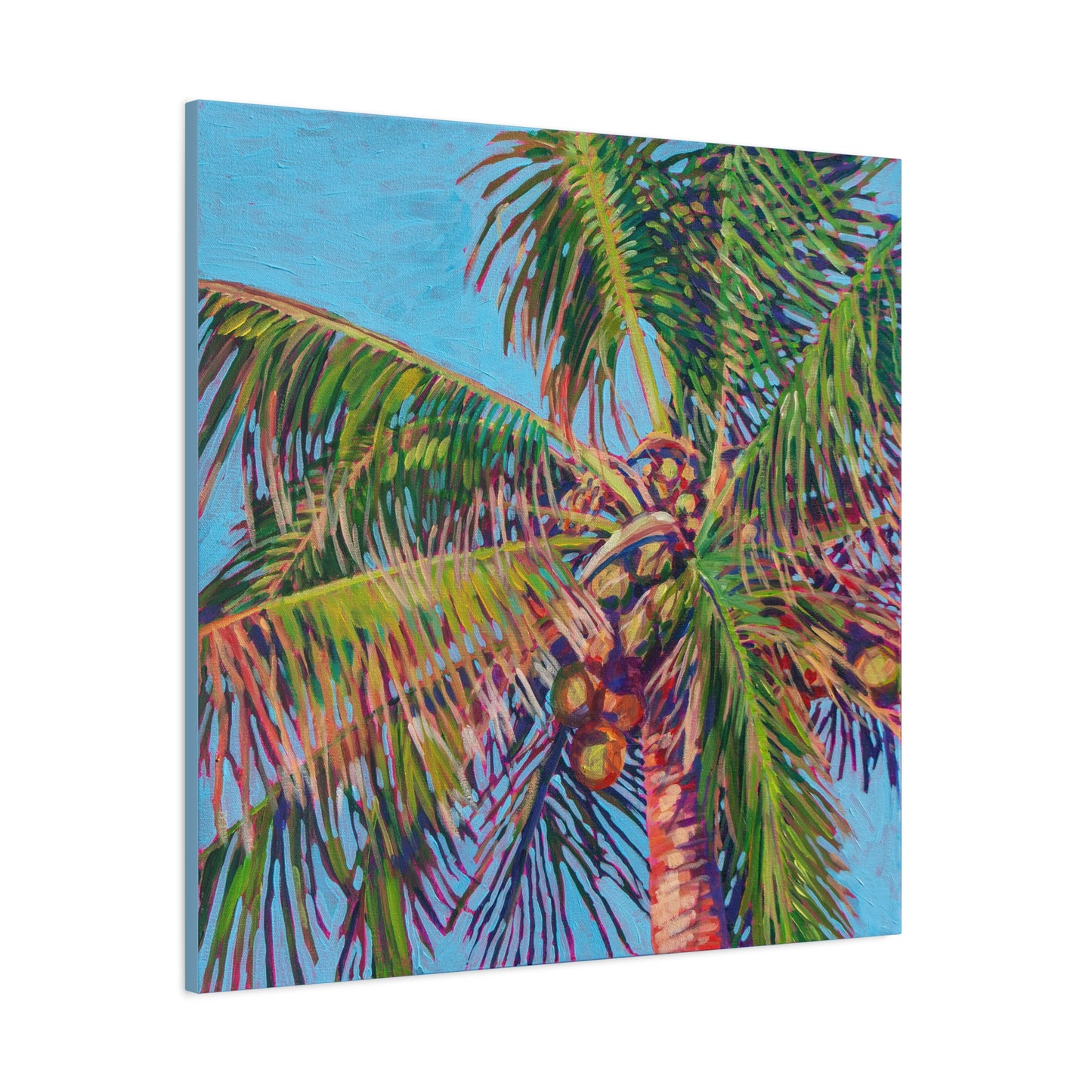 Palm detail #9 —Matte Canvas, Stretched, 1.25"