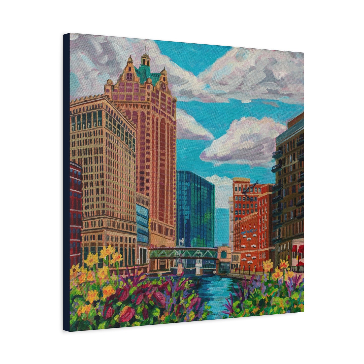 Milwaukee river— Gallery Wrapped Canvas Reproductions