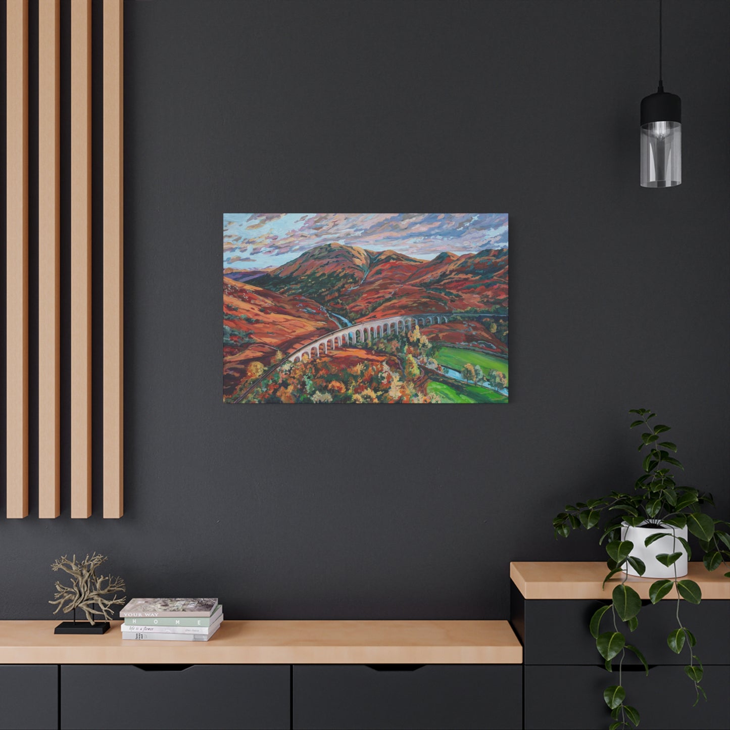 Autumn in Scotland, the Glenfinnan Viaduct —Matte Canvas, Stretched, 1.25"