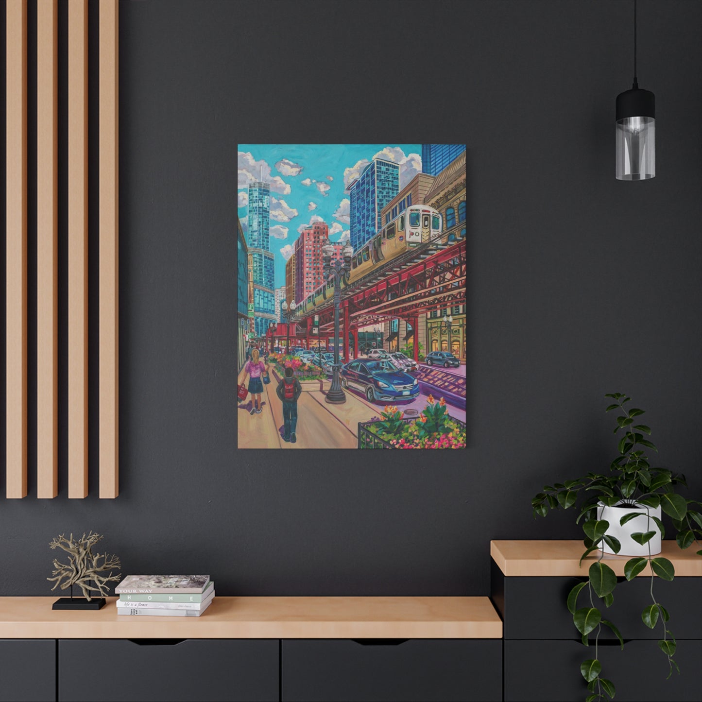 Chicago Elevated—Matte Canvas, Stretched, 1.25"