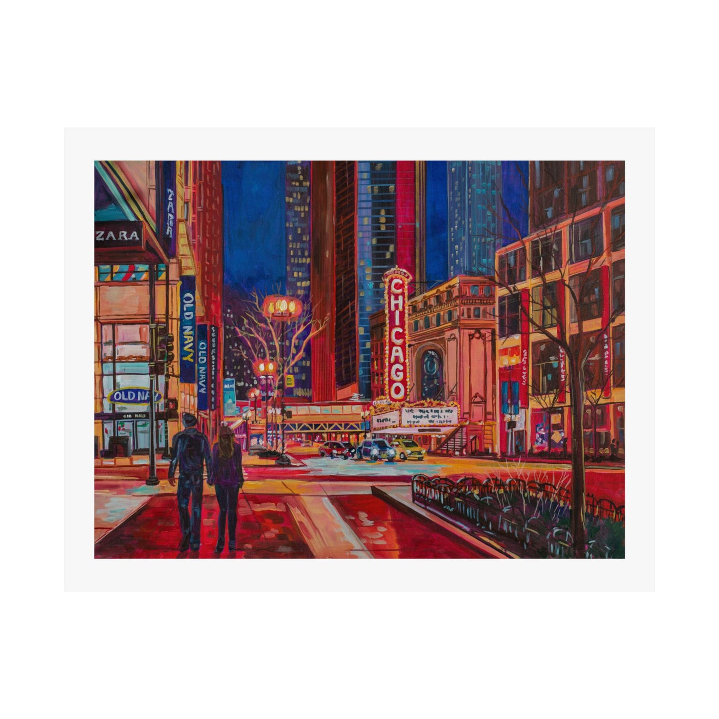 Chicago Theatre—Matte Horizontal Fine Art Poster Reproductions