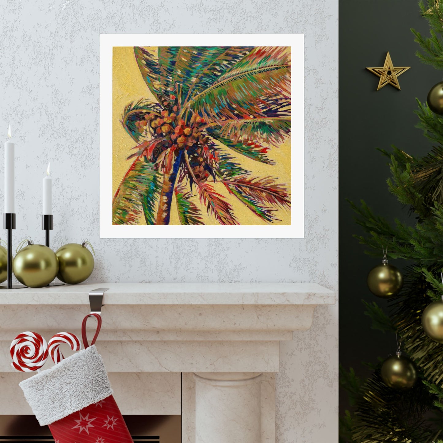 Palm Detail #16 (Coconut Tree) — Matte Paper Poster Reproduction