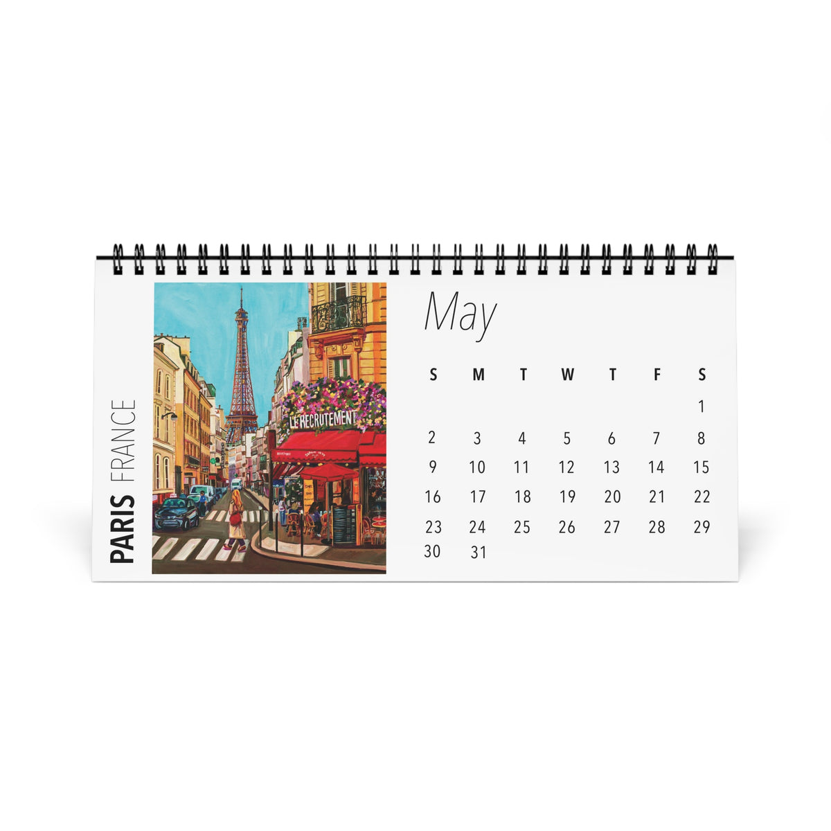 Postcards from Europe 2027 Desktop Calendar