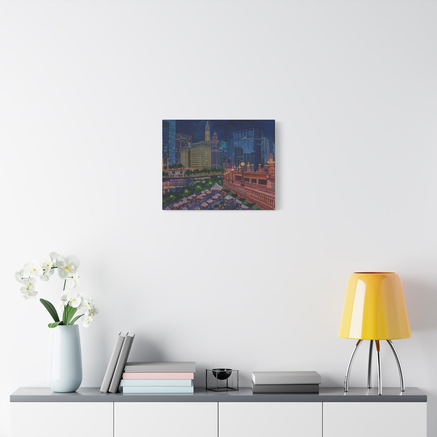 Riverwalk Chicago at Michigan Ave—Matte Canvas, Stretched, 1.25"