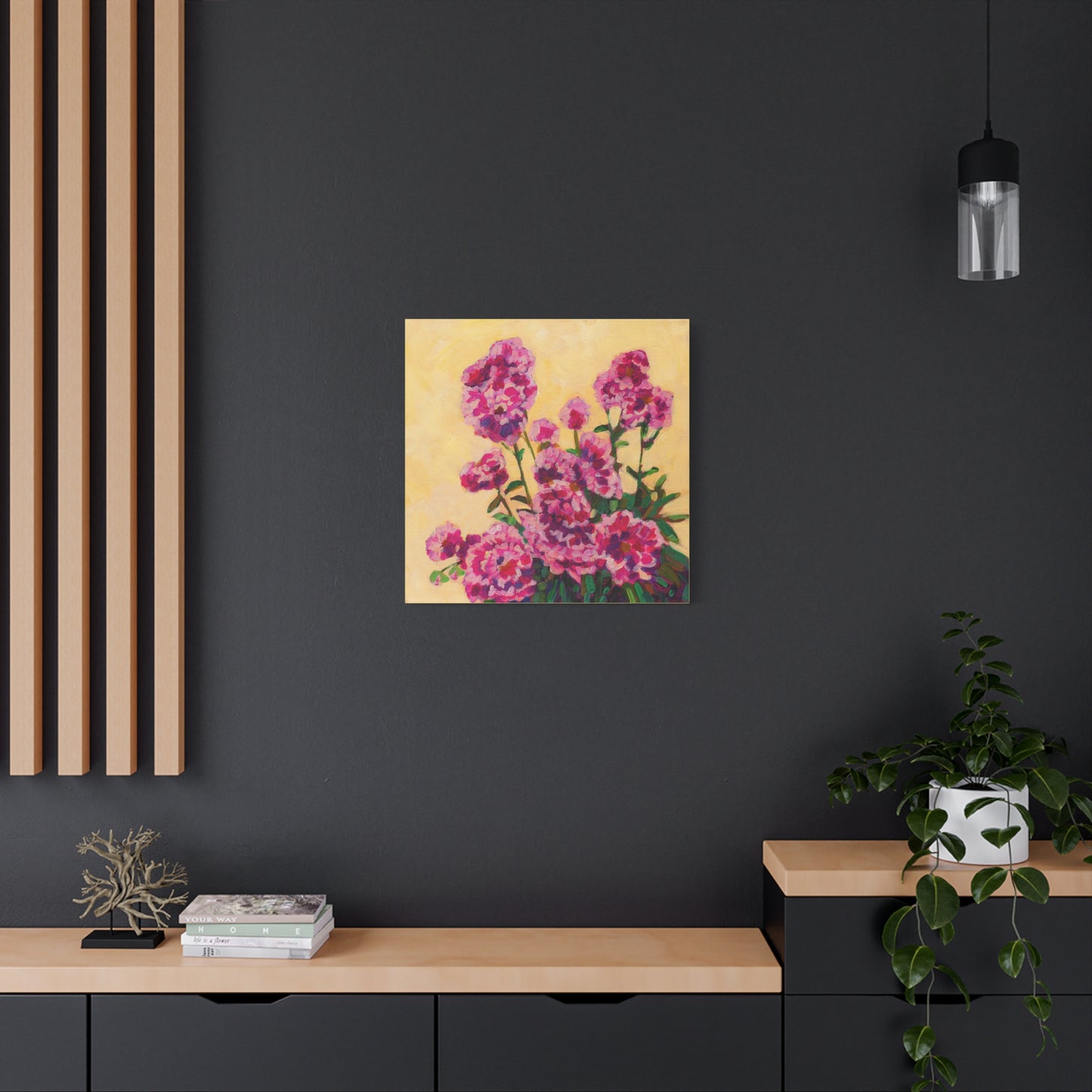 Pink Peonies—Matte Canvas, Stretched, 1.25"