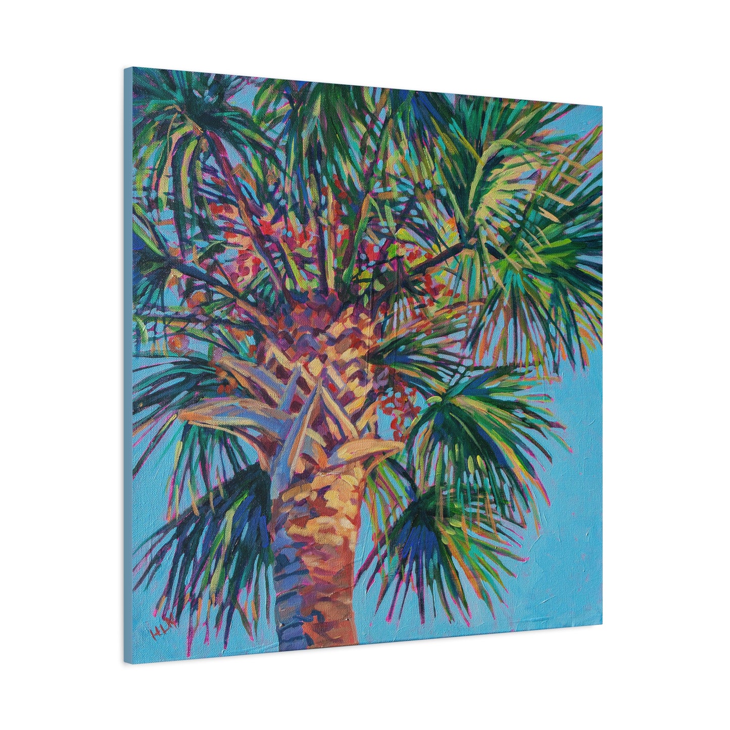 Palm detail #4 —Matte Canvas, Stretched, 1.25"