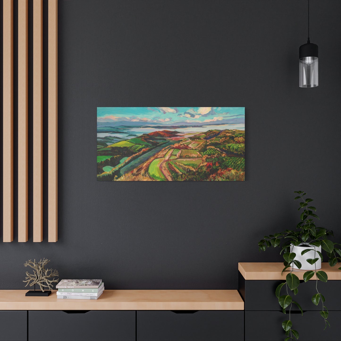 Morning Mist over Tuscany 2— Gallery Wrapped Canvas Reproduction