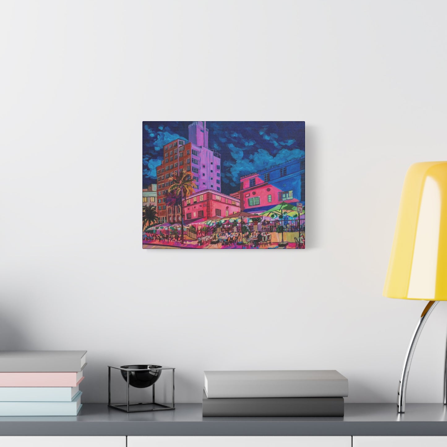 Les Deux Fontaines and the Tides South Beach Condo Miami—Matte Canvas, Stretched, 1.25"
