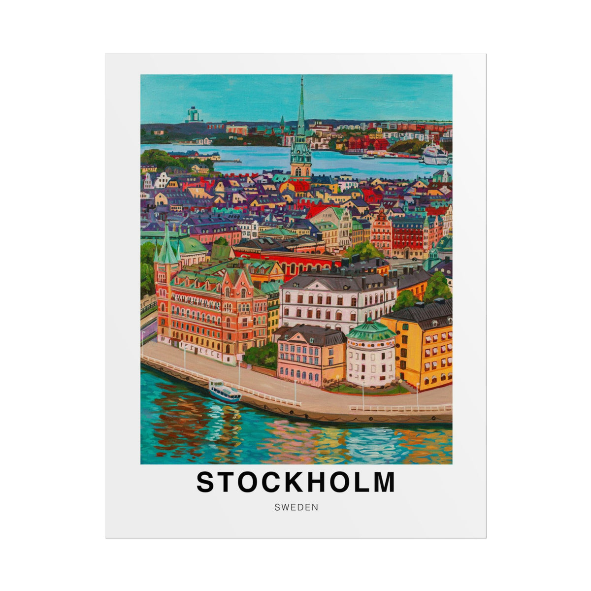 Postcards from Europe- Stockholm: Travel Posters Souvenirs