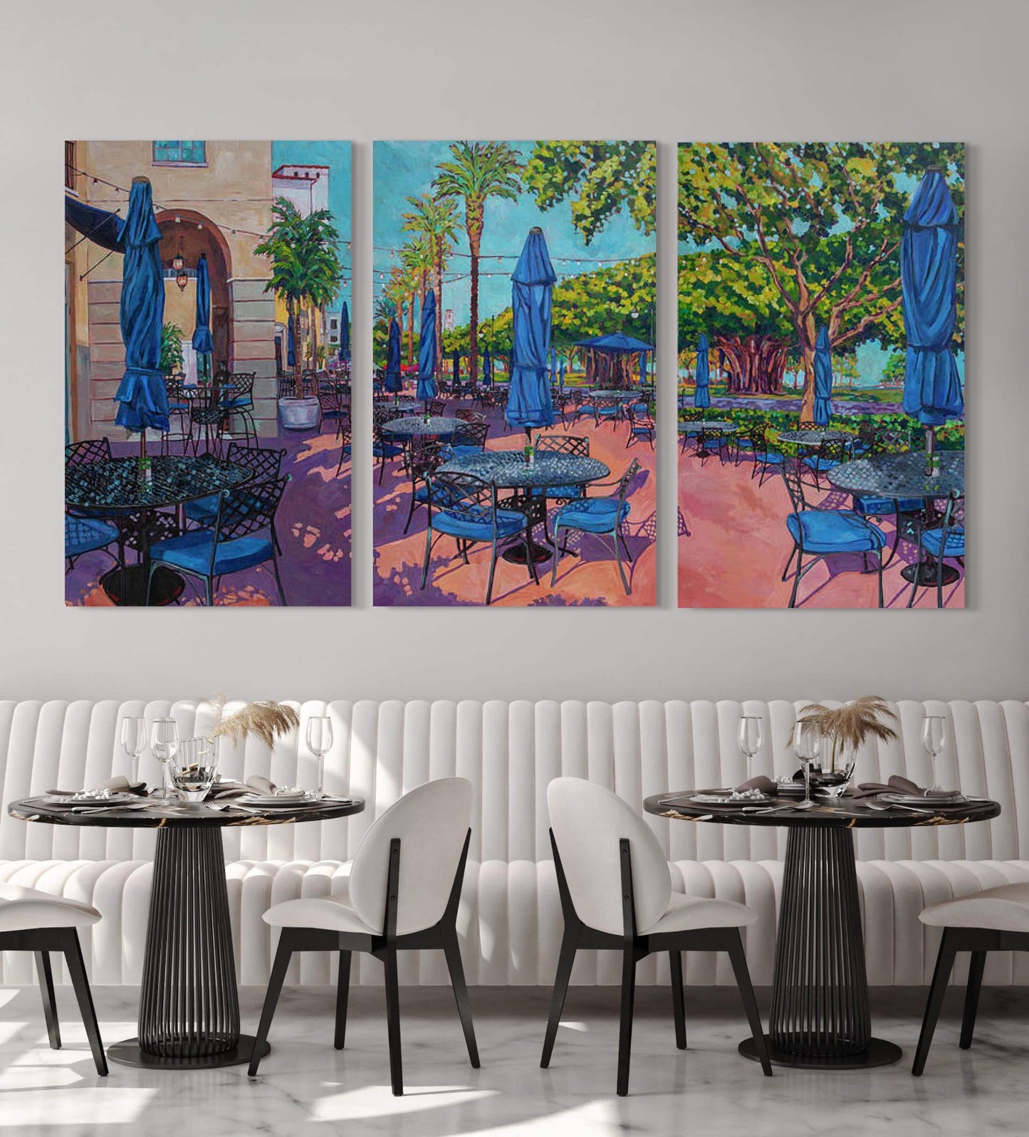 Parkside Cafe Triptych