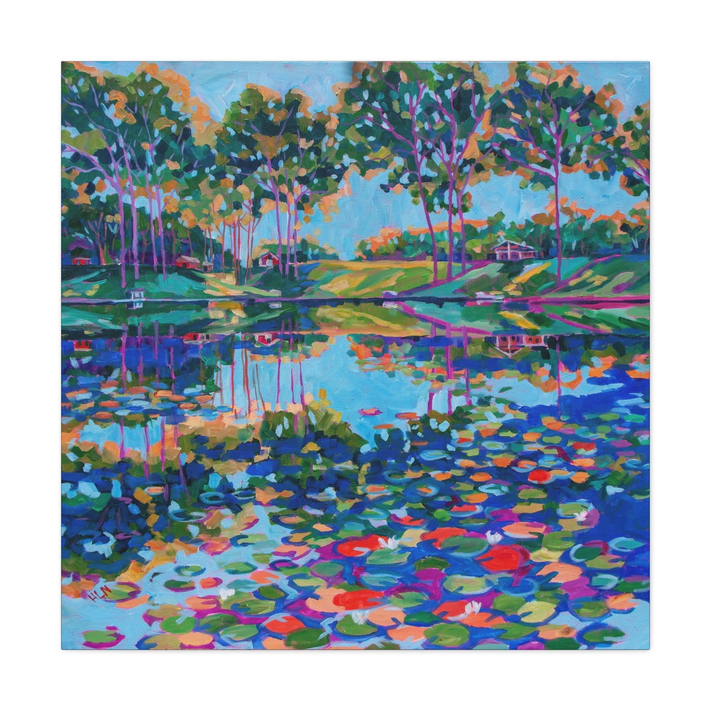Lily Pads on the lake—Matte Canvas, Stretched, 1.25"