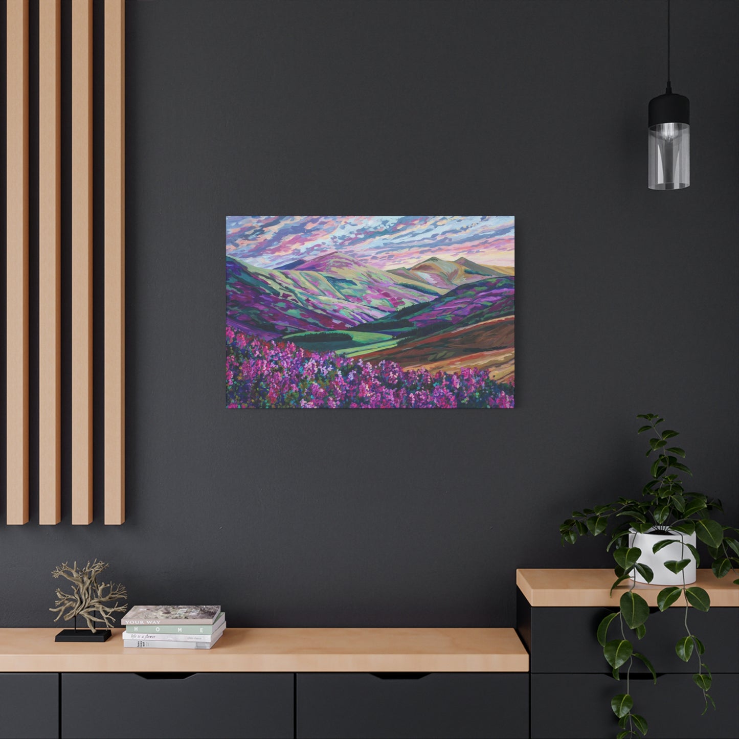 Heather in the Hills, West Linton-Scotland —Matte Canvas, Stretched, 1.25"