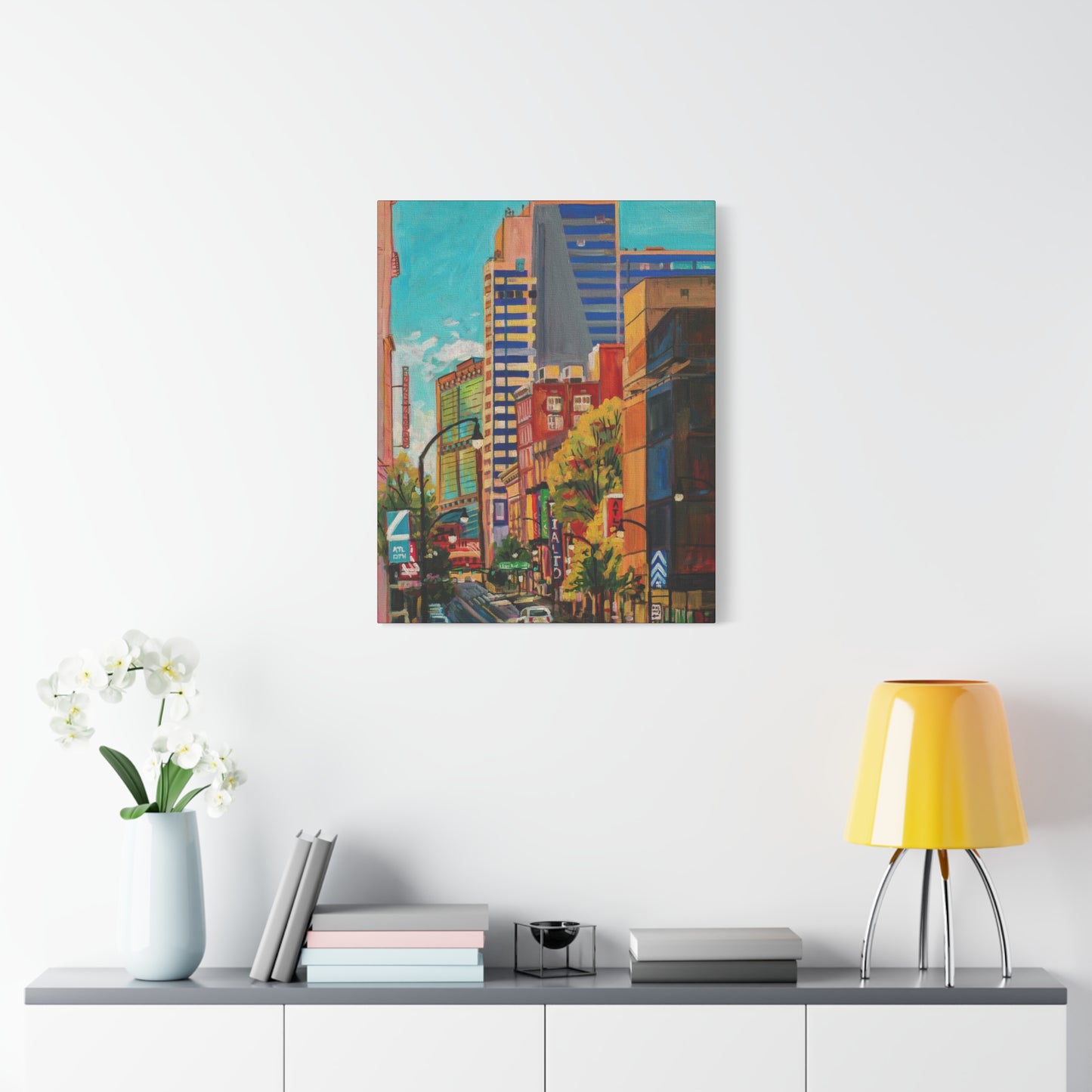 Atlanta Street Scene 2 (Rialto Center for the Arts)—Matte Canvas, Stretched, 1.25"