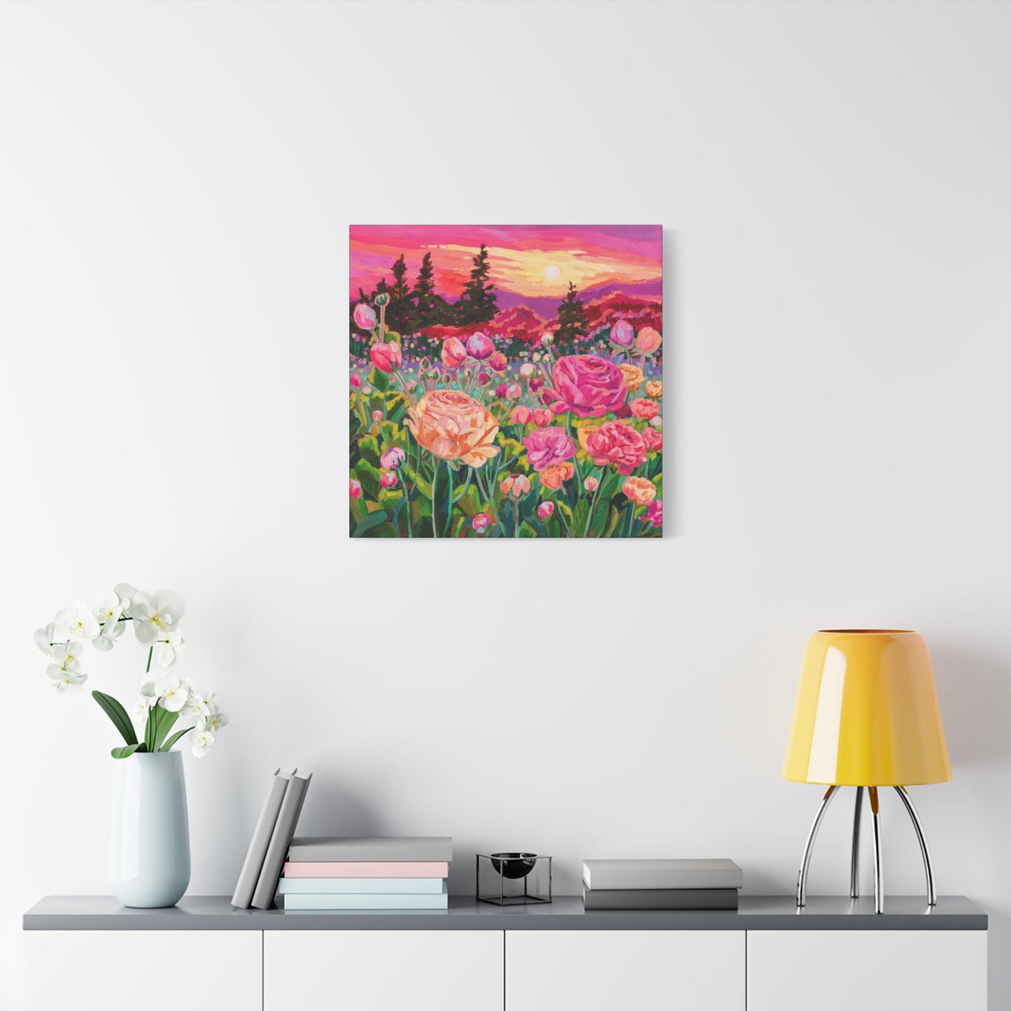 Wonder garden series- ranunculus—Matte Canvas, Stretched, 1.25"