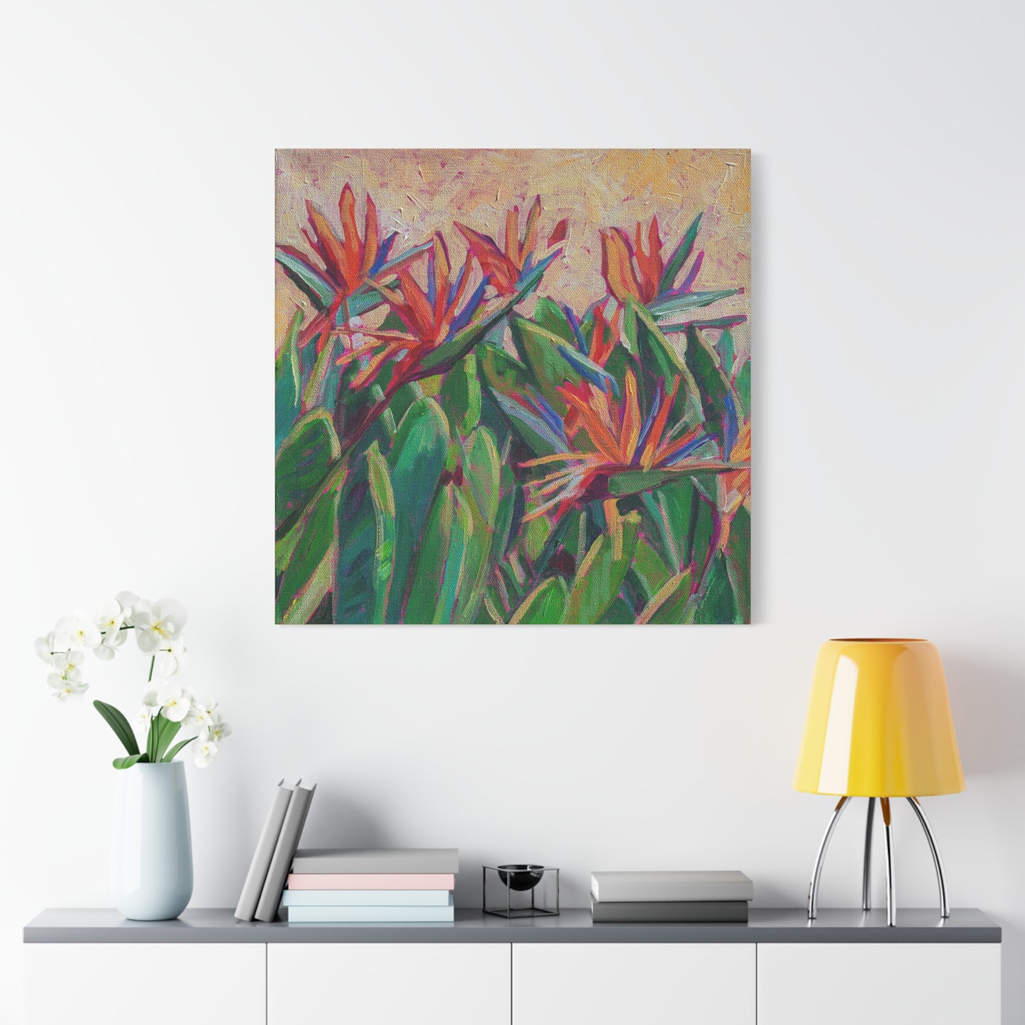 Bird of Paradise Floral —Matte Canvas, Stretched, 1.25"