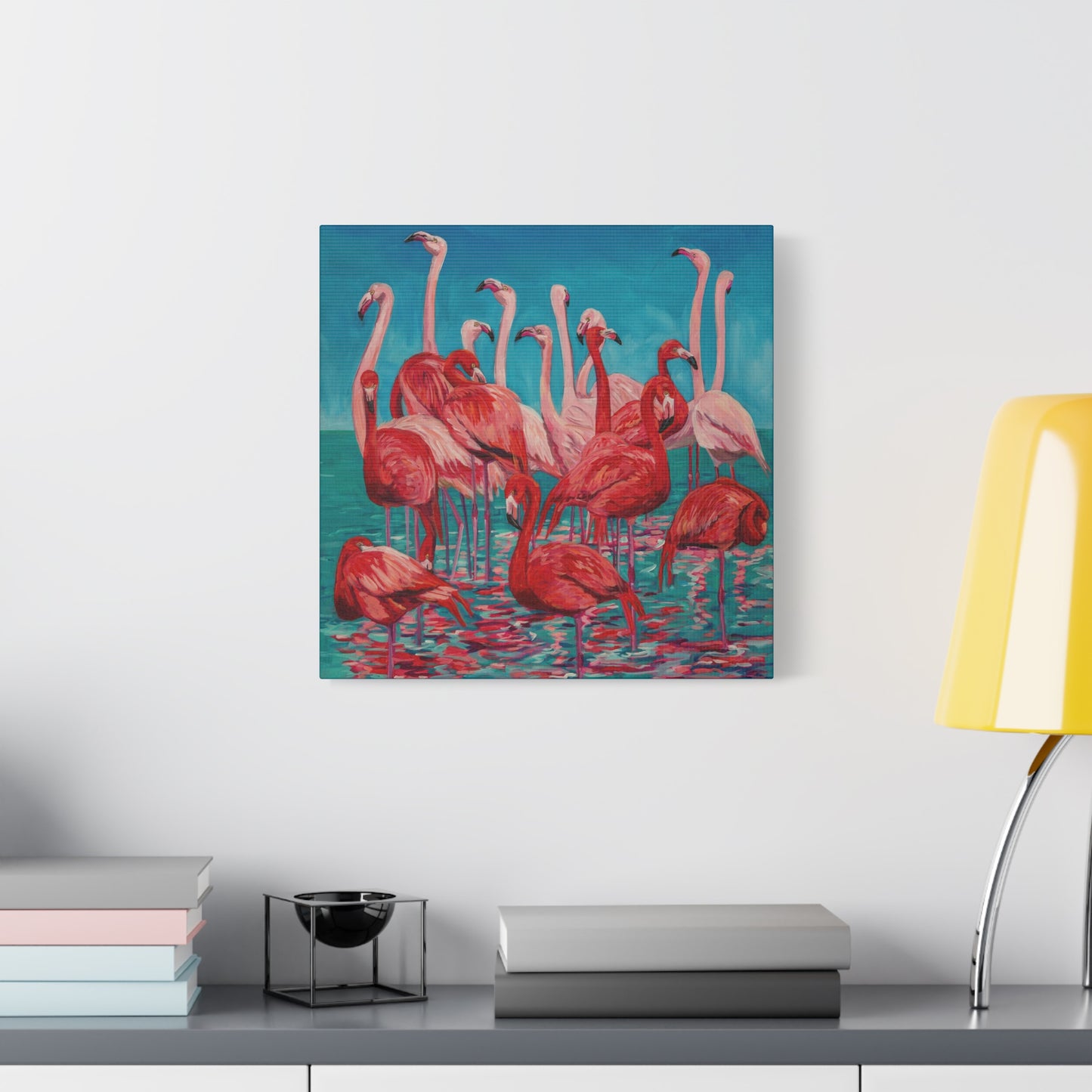 Flamboyance of Flamingos—Matte Canvas, Stretched, 1.25"