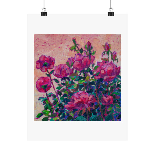 Rose color glasses— Matte Paper Poster Reproduction