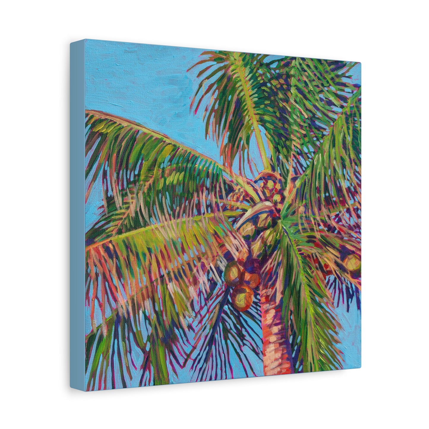 Palm detail #9 —Matte Canvas, Stretched, 1.25"