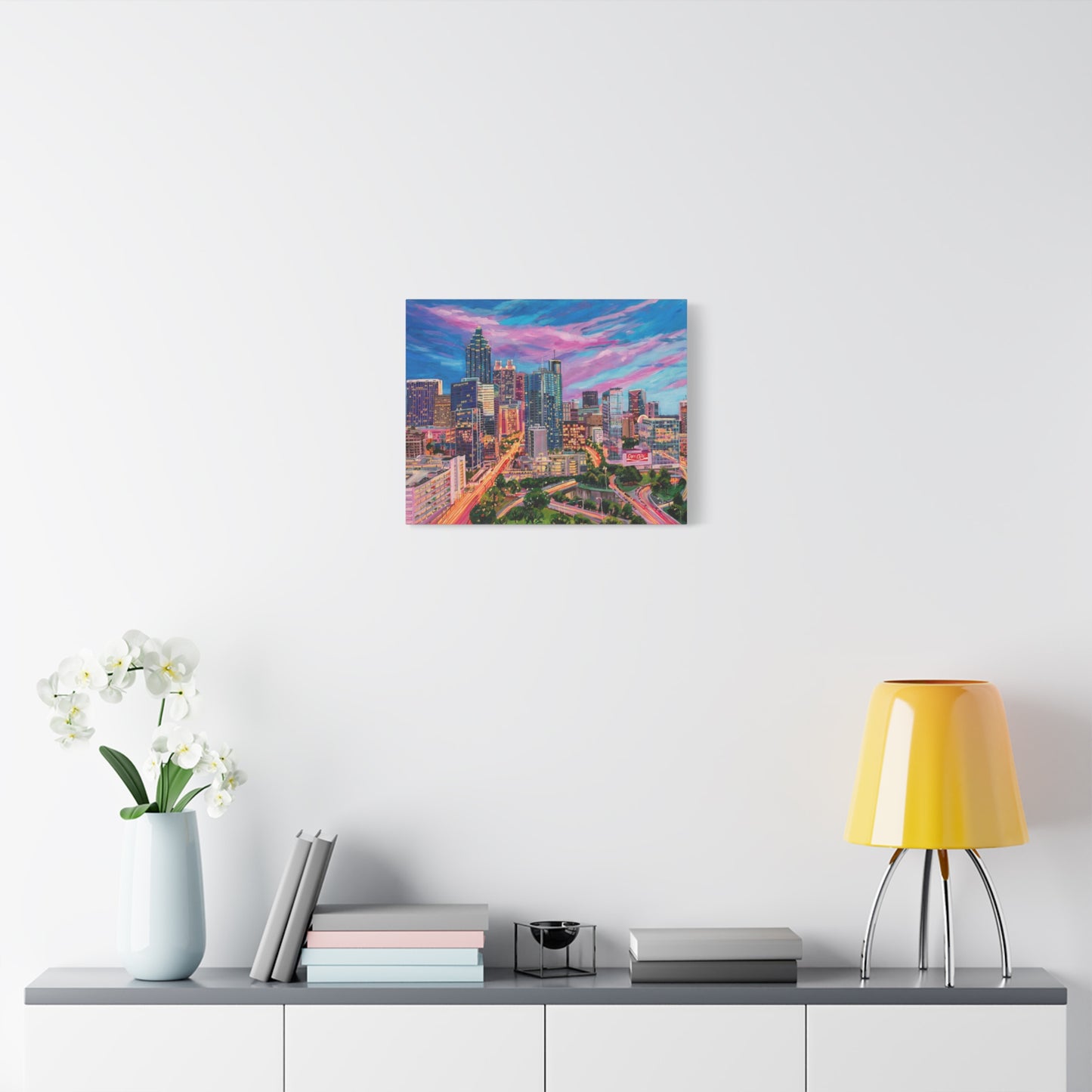 Downtown Atlanta Skyline- along Peachtree Street—Matte Canvas, Stretched, 1.25"
